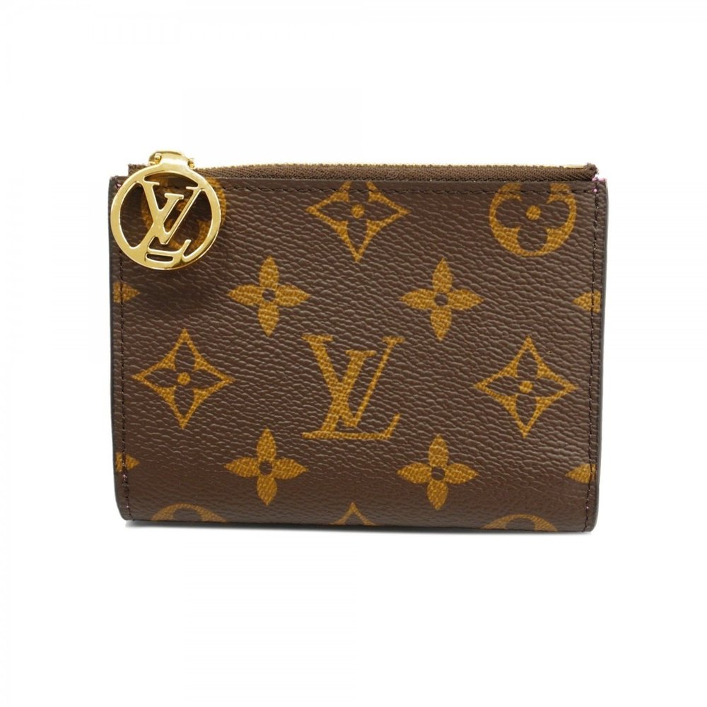 Louis Vuitton Wallet Monogram Portefeuille Lisa M82383 Brown Pink Ladies